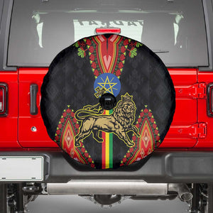 Ethiopia Lion of Judah and The Star Seal Spare Tire Cover Dashiki Style