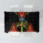 Ethiopia Lion of Judah and The Star Seal Tablecloth Dashiki Style