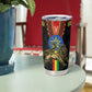 Ethiopia Lion of Judah and The Star Seal Tumbler Cup Dashiki Style