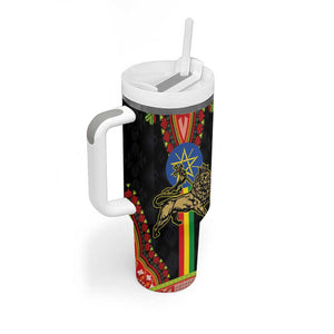 Ethiopia Lion of Judah and The Star Seal Tumbler With Handle Dashiki Style