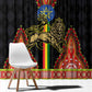 Ethiopia Lion of Judah and The Star Seal Window Curtain Dashiki Style