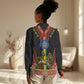 Ethiopia Lion of Judah and The Star Seal Women Casual Shirt Dashiki Style LT03