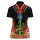 Ethiopia Lion of Judah and The Star Seal Women Polo Shirt Dashiki Style