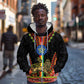 Ethiopia Lion of Judah and The Star Seal Zip Hoodie Dashiki Style