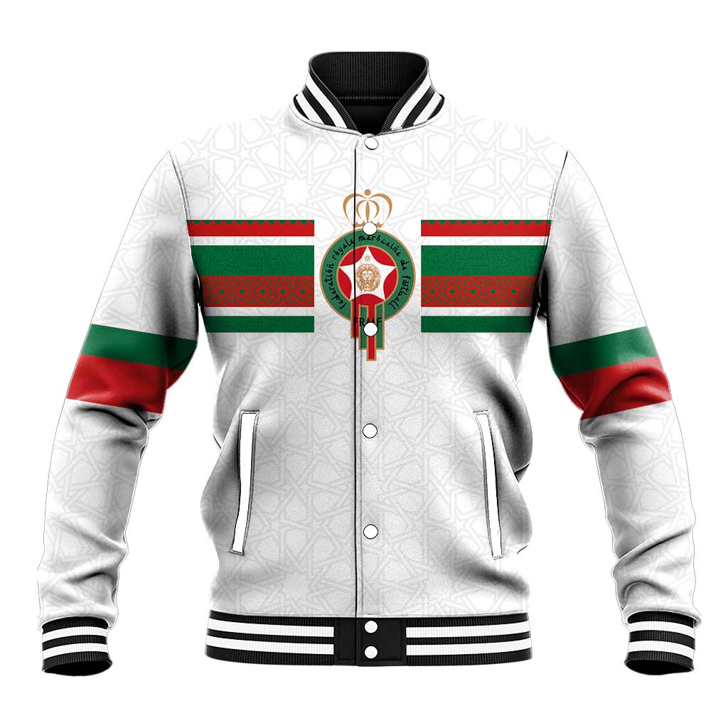 Custom Moroccan Football Baseball Jacket The Hunt of Atlas Lions