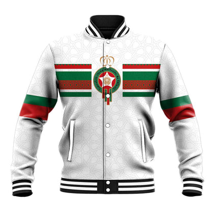 Custom Moroccan Football Baseball Jacket The Hunt of Atlas Lions