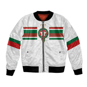 Custom Moroccan Football Bomber Jacket The Hunt of Atlas Lions
