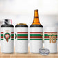 Custom Moroccan Football 4 in 1 Can Cooler Tumbler The Hunt of Atlas Lions