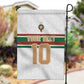 Custom Moroccan Football Garden Flag The Hunt of Atlas Lions