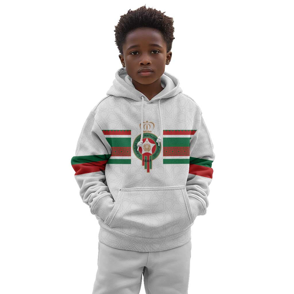 Custom Moroccan Football Kid Hoodie The Hunt of Atlas Lions