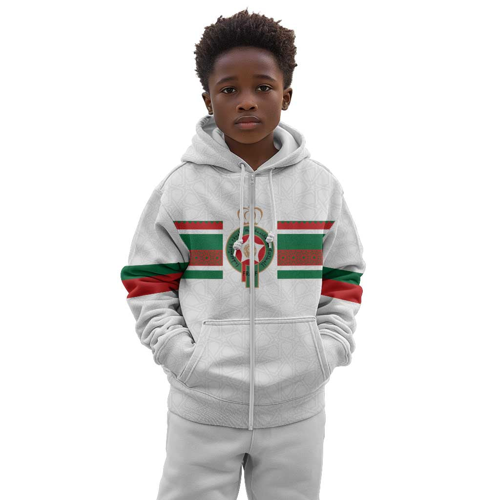 Custom Moroccan Football Kid Hoodie The Hunt of Atlas Lions