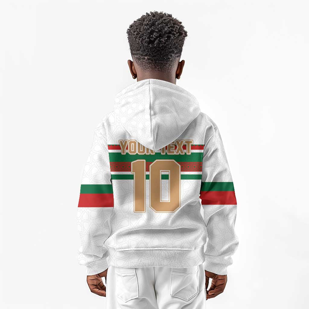 Custom Moroccan Football Kid Hoodie The Hunt of Atlas Lions