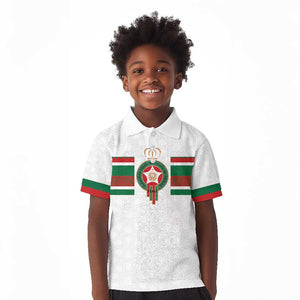 Custom Moroccan Football Kid Polo Shirt The Hunt of Atlas Lions