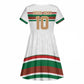 Custom Moroccan Football Kid Short Sleeve Dress The Hunt of Atlas Lions