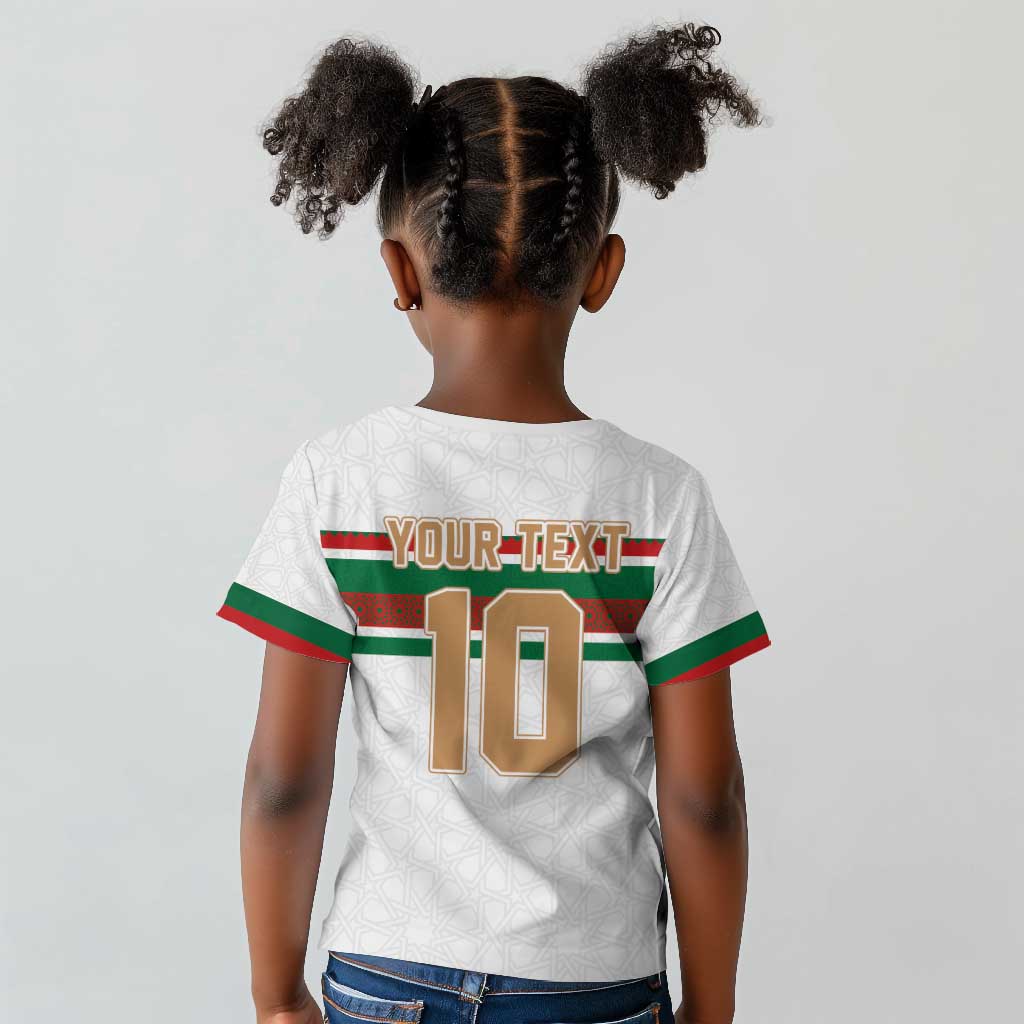 Custom Moroccan Football Kid T shirt The Hunt of Atlas Lions