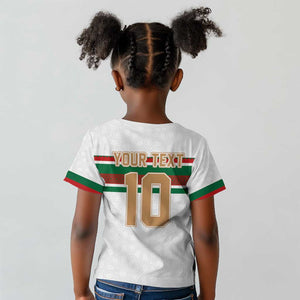 Custom Moroccan Football Kid T shirt The Hunt of Atlas Lions