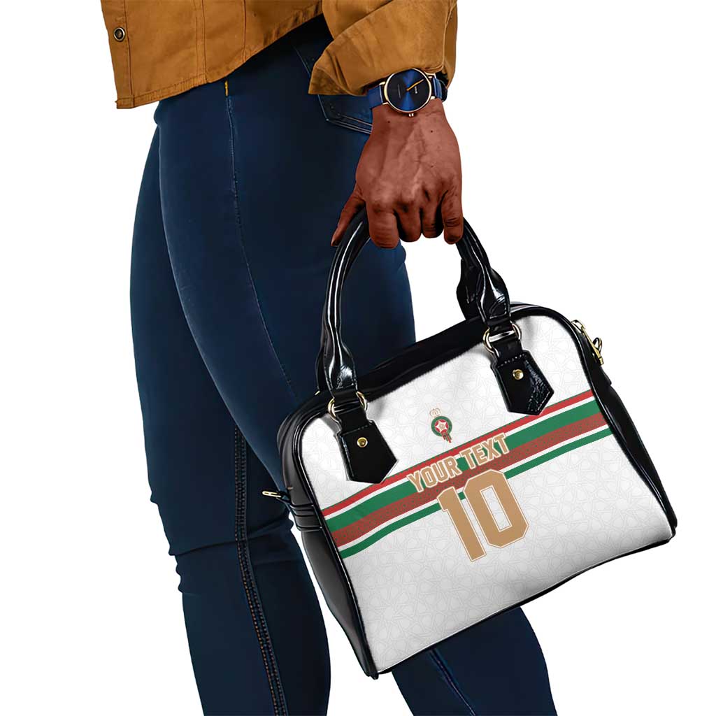 Custom Moroccan Football Shoulder Handbag The Hunt of Atlas Lions