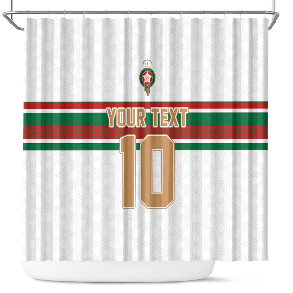Custom Moroccan Football Shower Curtain The Hunt of Atlas Lions