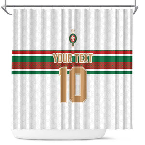 Custom Moroccan Football Shower Curtain The Hunt of Atlas Lions