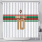 Custom Moroccan Football Shower Curtain The Hunt of Atlas Lions