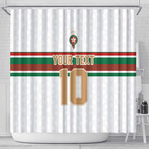 Custom Moroccan Football Shower Curtain The Hunt of Atlas Lions