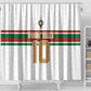 Custom Moroccan Football Shower Curtain The Hunt of Atlas Lions
