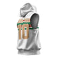 Custom Moroccan Football Sleeveless Hoodie The Hunt of Atlas Lions - African Pride
