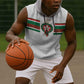 Custom Moroccan Football Sleeveless Hoodie The Hunt of Atlas Lions - African Pride