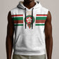 Custom Moroccan Football Sleeveless Hoodie The Hunt of Atlas Lions - African Pride
