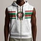 Custom Moroccan Football Sleeveless Zip Hoodie The Hunt of Atlas Lions - African Pride