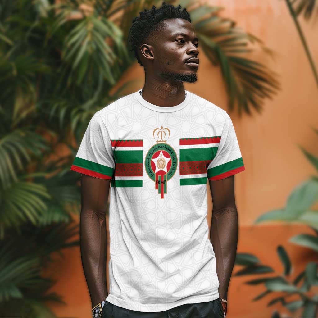 Custom Moroccan Football T shirt The Hunt of Atlas Lions