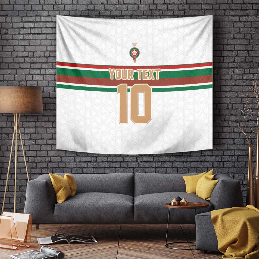 Custom Moroccan Football Tapestry The Hunt of Atlas Lions