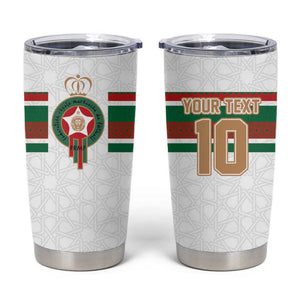 Custom Moroccan Football Tumbler Cup The Hunt of Atlas Lions