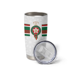Custom Moroccan Football Tumbler Cup The Hunt of Atlas Lions