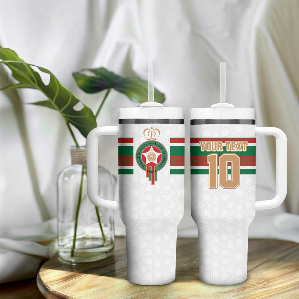 Custom Moroccan Football Tumbler With Handle The Hunt of Atlas Lions
