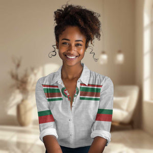 Custom Moroccan Football Women Casual Shirt The Hunt of Atlas Lions LT03