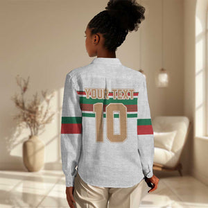 Custom Moroccan Football Women Casual Shirt The Hunt of Atlas Lions LT03
