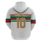 Custom Moroccan Football Zip Hoodie The Hunt of Atlas Lions