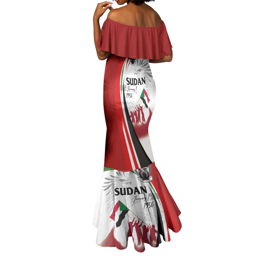 Happy Independence of Sudan Mermaid Dress Soldiers Fight for Homeland - Victory is ours