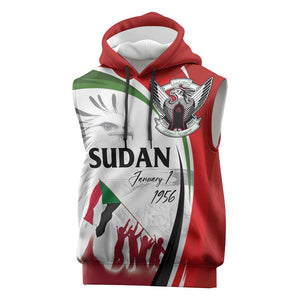 Happy Independence of Sudan Sleeveless Hoodie Soldiers Fight for Homeland - Victory is ours - African Pride