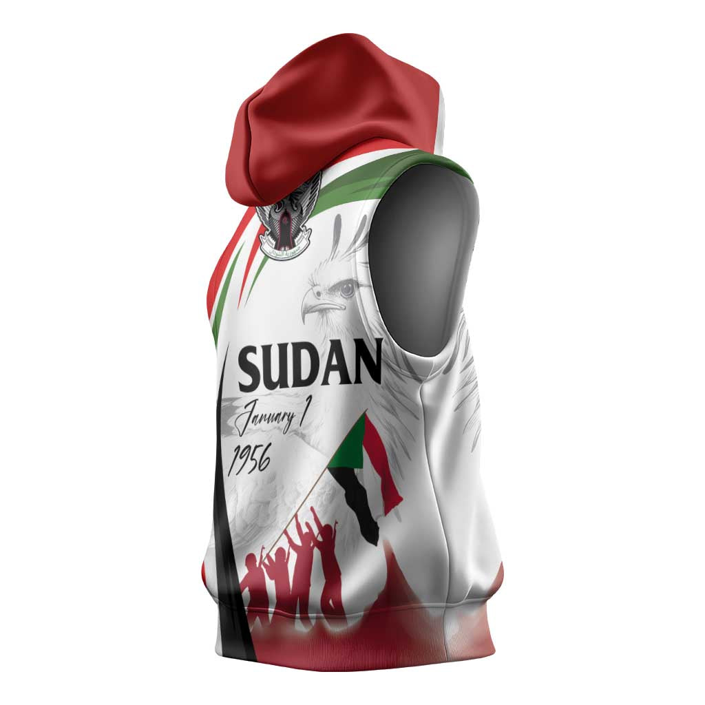 Happy Independence of Sudan Sleeveless Hoodie Soldiers Fight for Homeland - Victory is ours - African Pride
