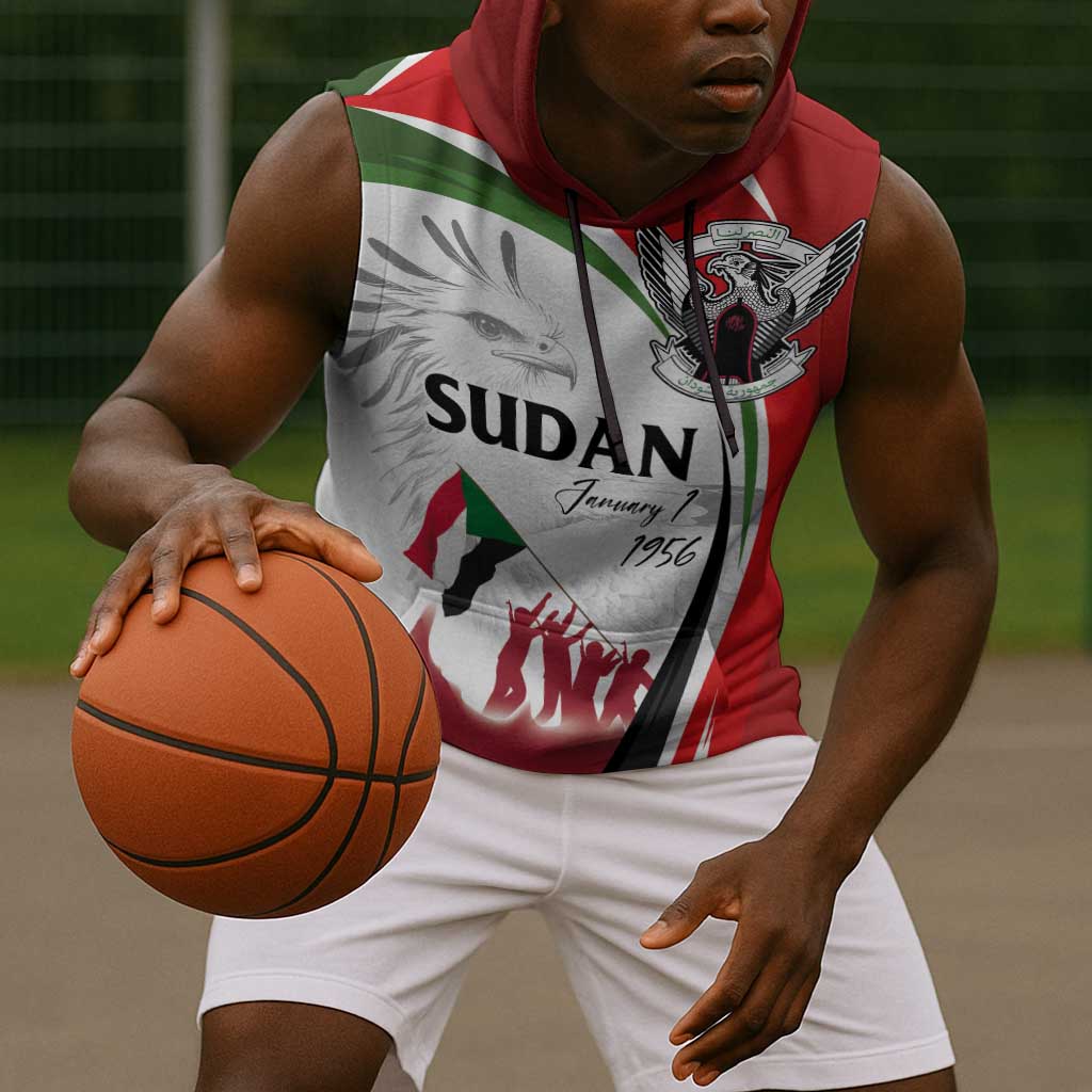 Happy Independence of Sudan Sleeveless Hoodie Soldiers Fight for Homeland - Victory is ours - African Pride