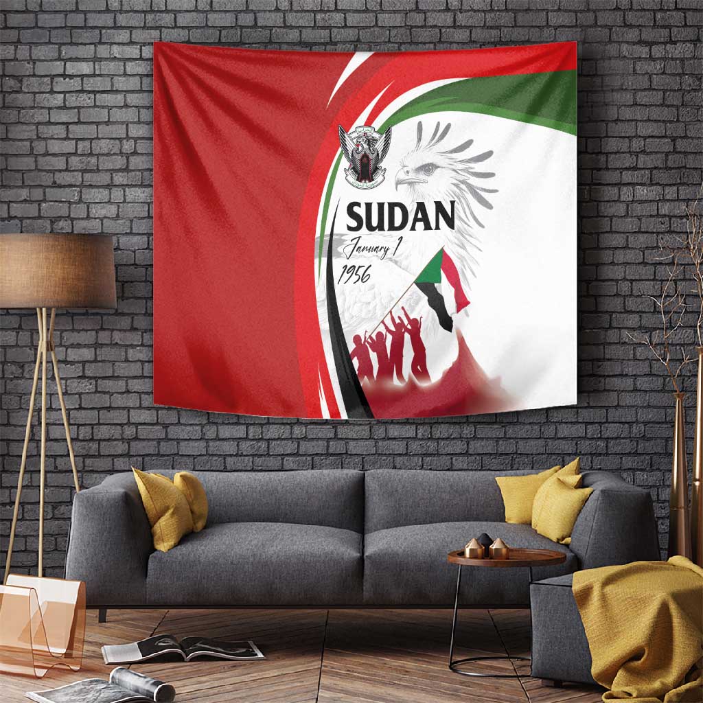 Happy Independence of Sudan Tapestry Soldiers Fight for Homeland - Victory is ours