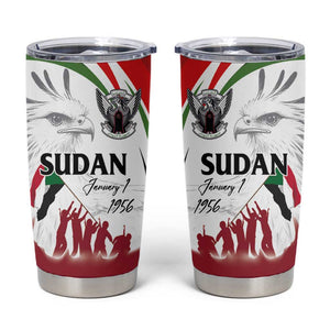 Happy Independence of Sudan Tumbler Cup Soldiers Fight for Homeland - Victory is ours
