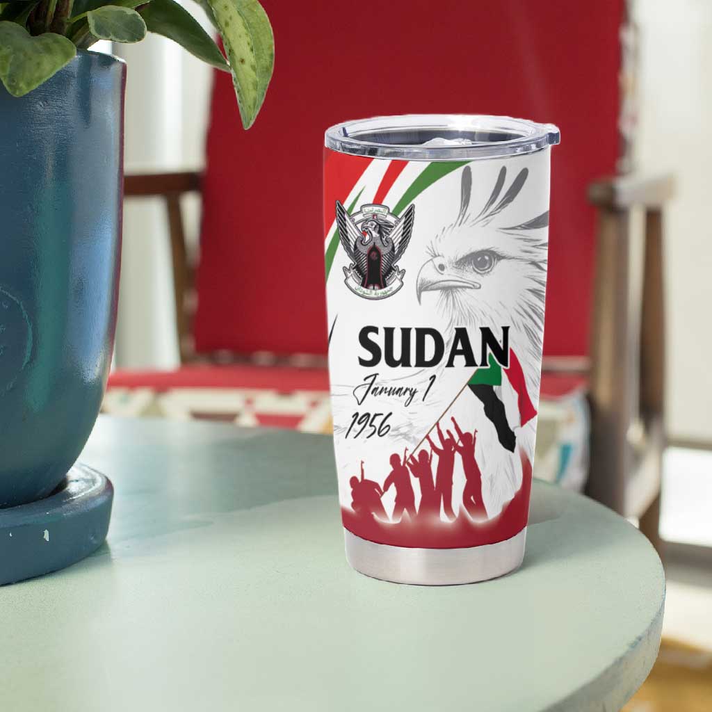 Happy Independence of Sudan Tumbler Cup Soldiers Fight for Homeland - Victory is ours