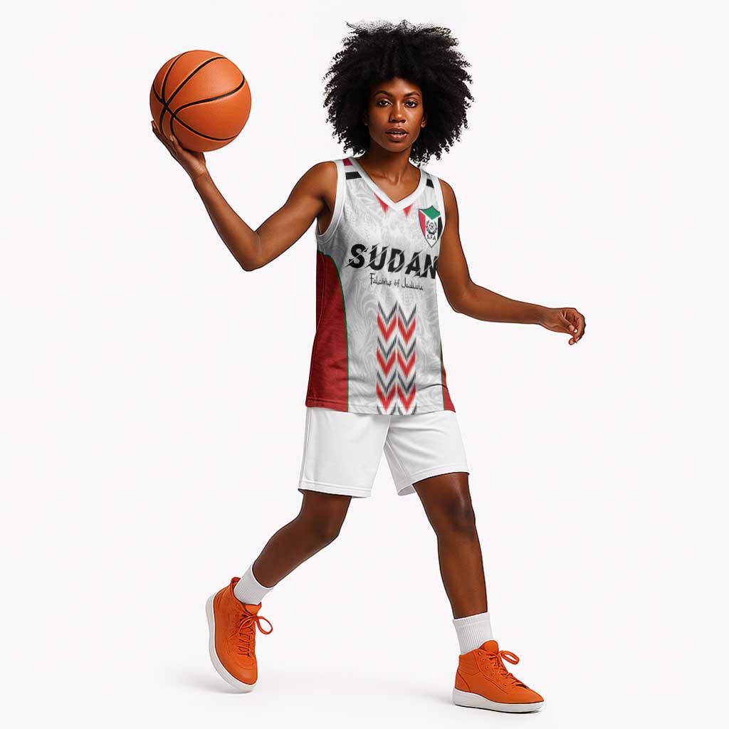 Custom Sudan Football Basketball Jersey Wings of Victory - Go Falcons of Jediane - African Pride
