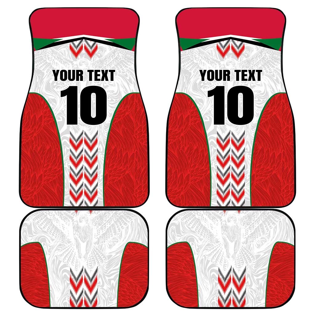 Custom Sudan Football Car Mats Wings of Victory - Go Falcons of Jediane