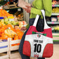 Custom Sudan Football Grocery Bag Wings of Victory - Go Falcons of Jediane