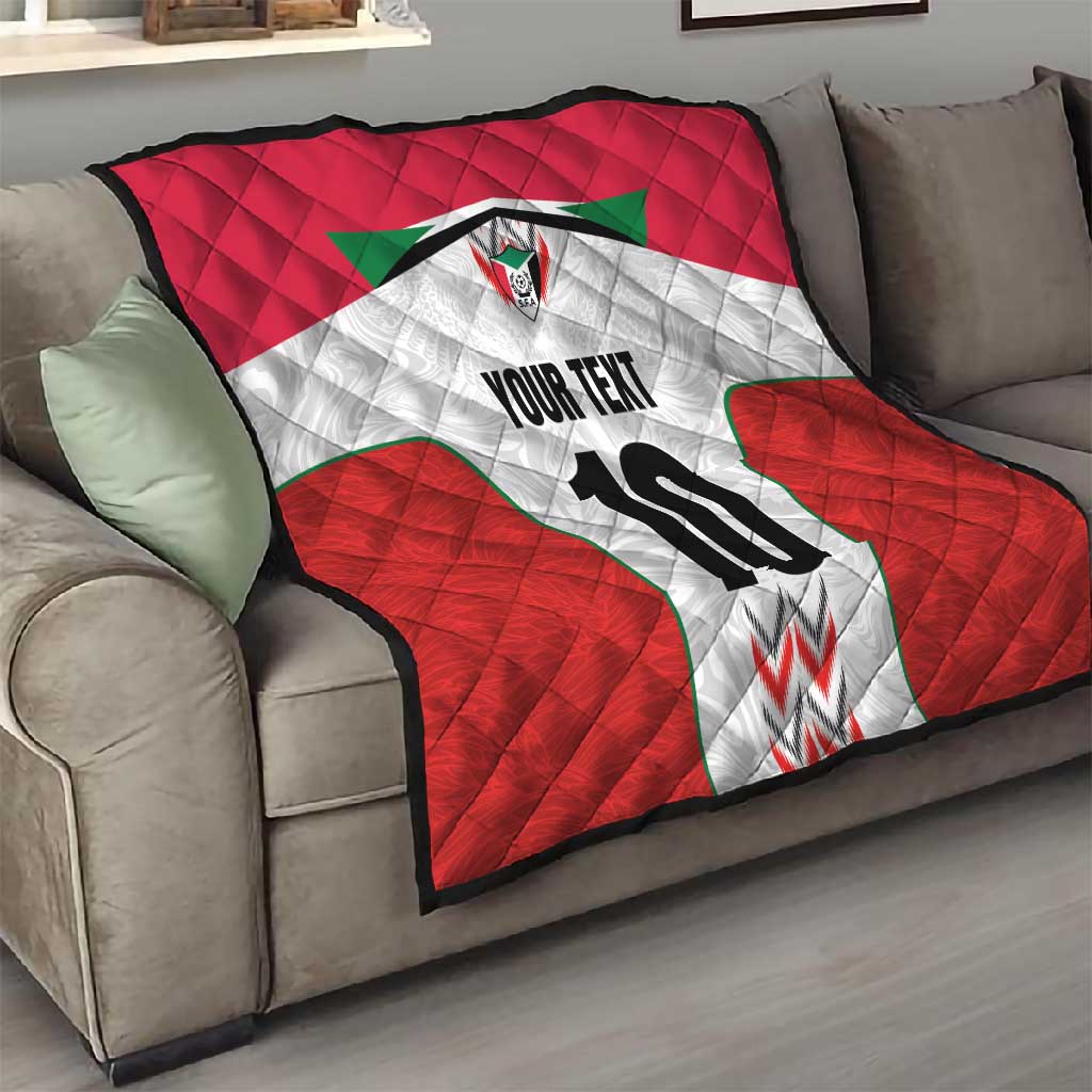 Custom Sudan Football Quilt Wings of Victory - Go Falcons of Jediane