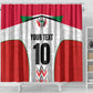 Custom Sudan Football Shower Curtain Wings of Victory - Go Falcons of Jediane